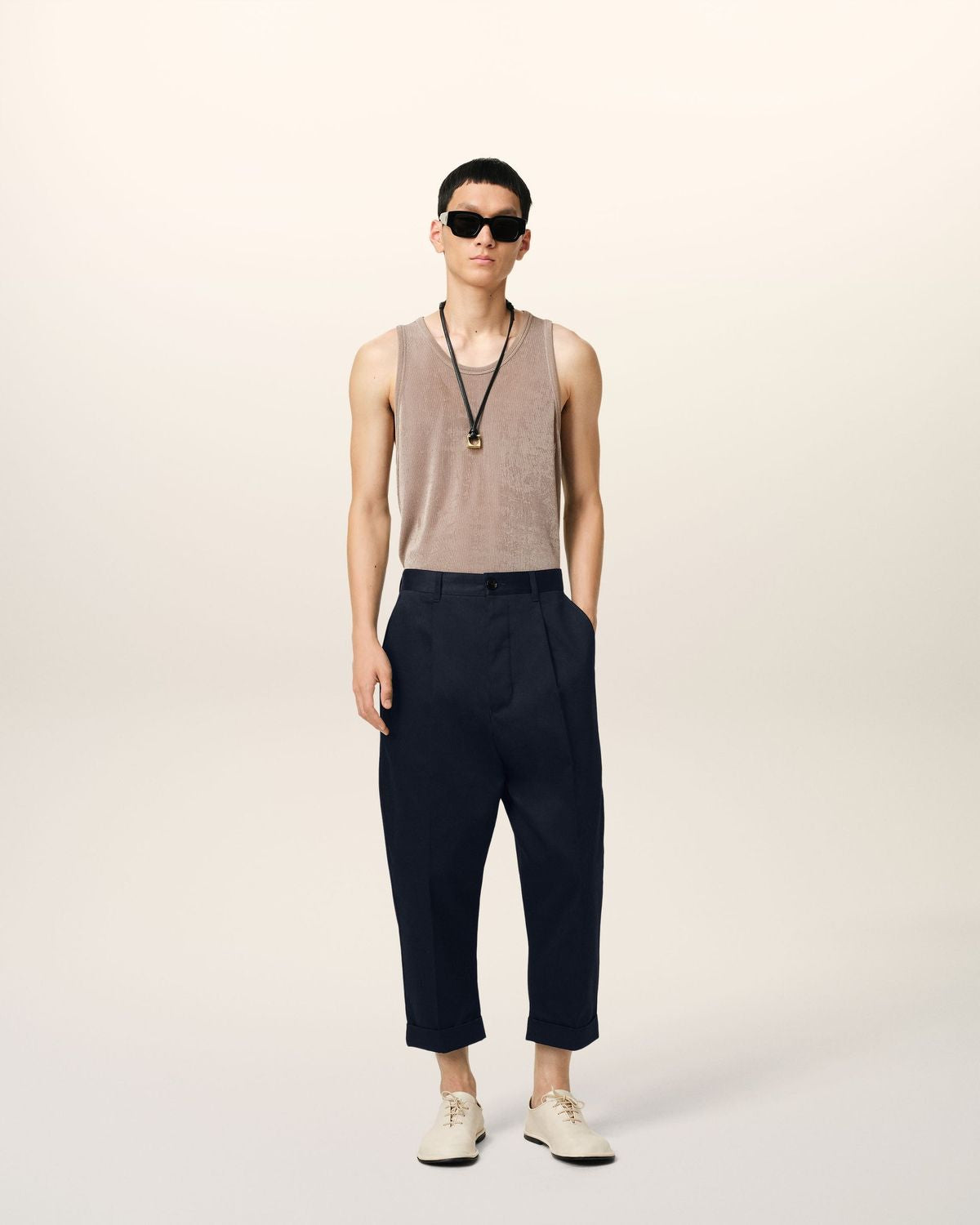 AMI PARIS Oversized Carrot Trousers for Men - SS25