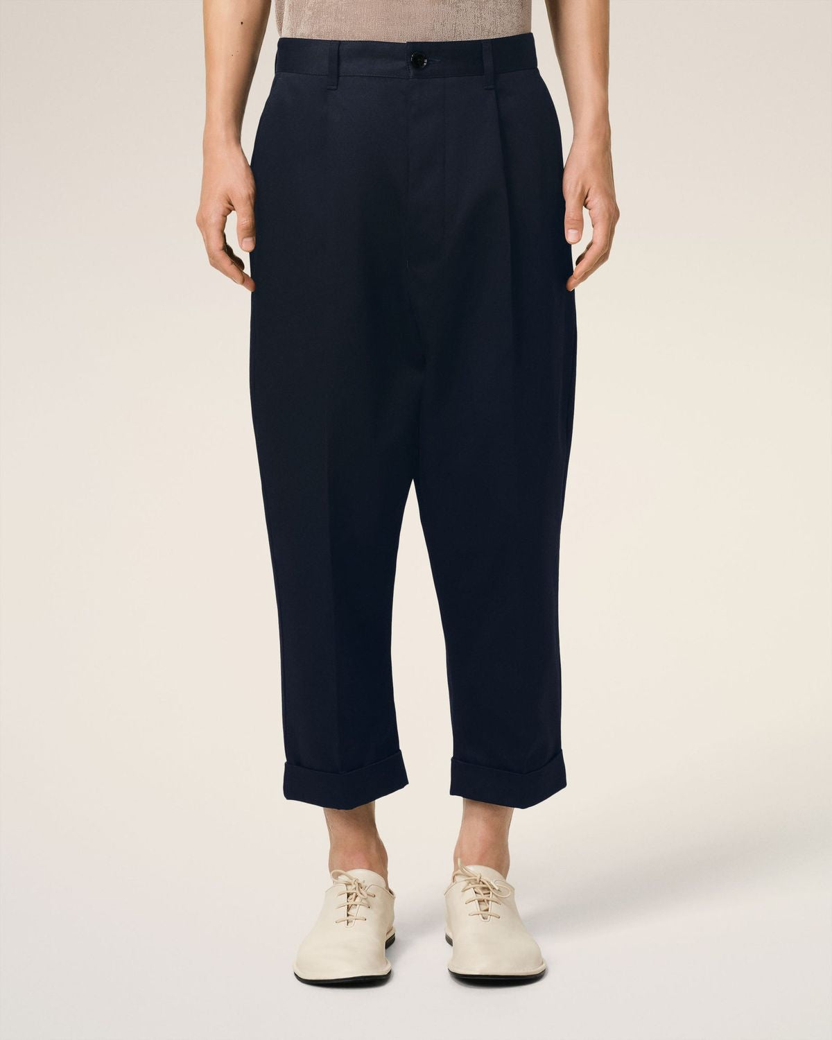 AMI PARIS Oversized Carrot Trousers for Men - SS25