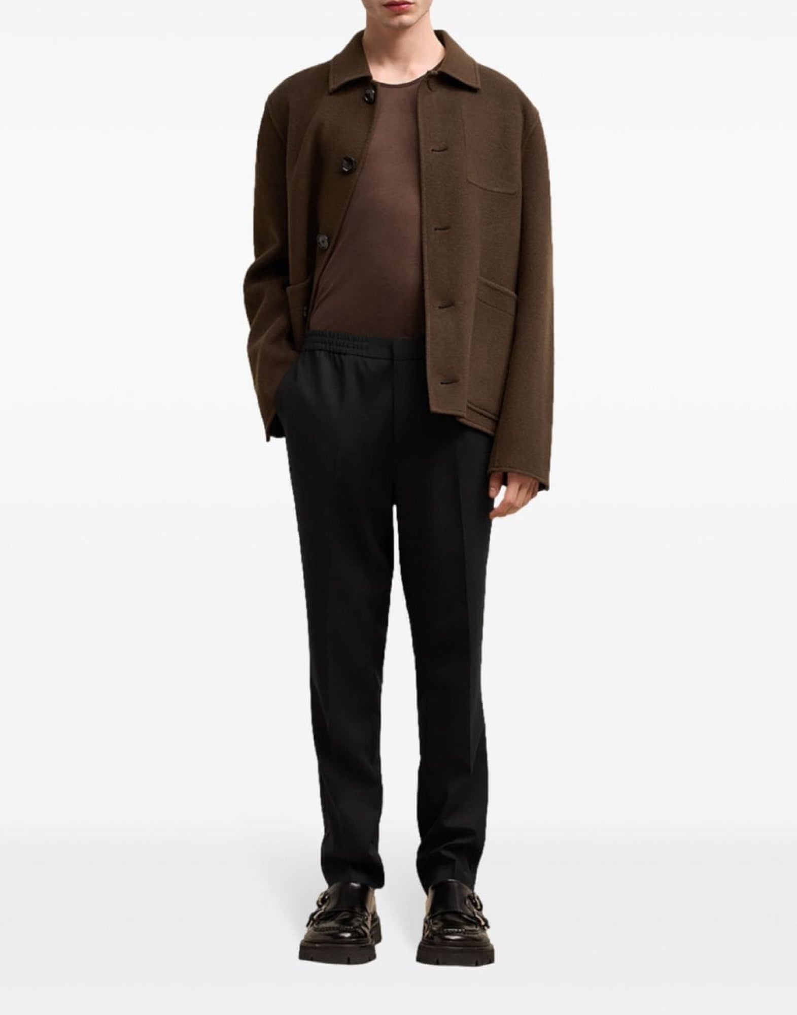 AMI PARIS Tailored Straight-Leg Pants for Men - SS25