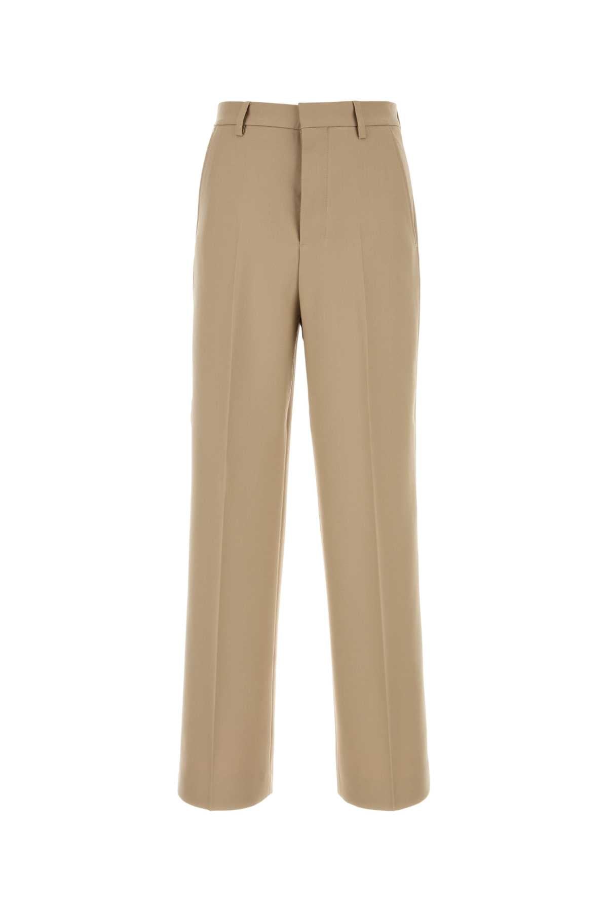 AMI PARIS Wide Wool Trousers for Men - FW24