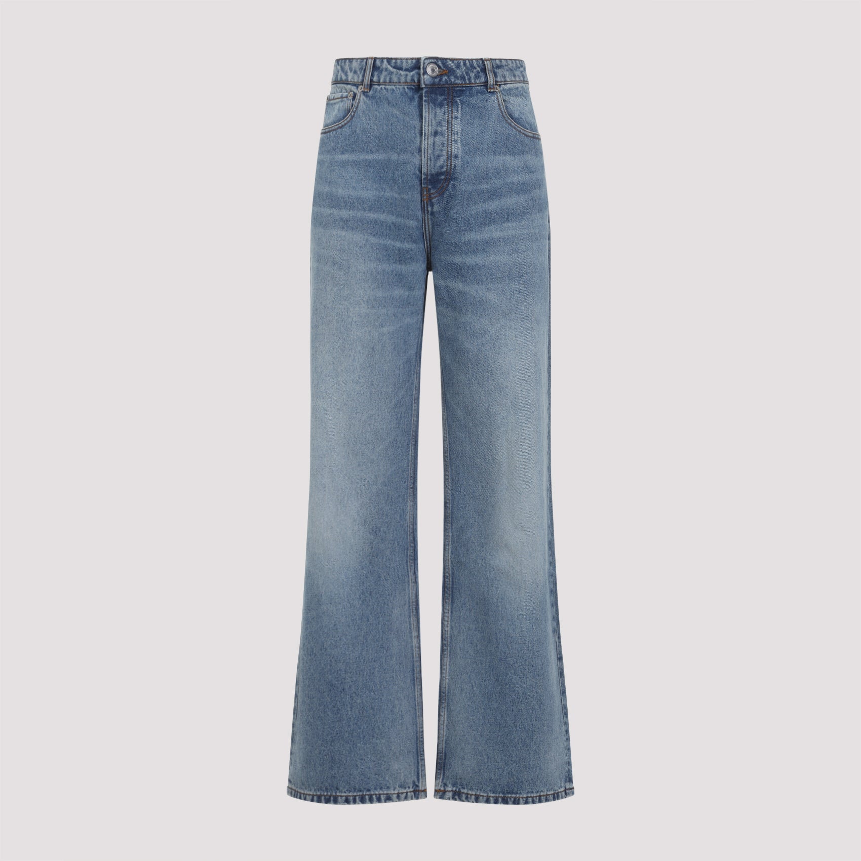 AMI PARIS Wide Washed Denim Jeans for Men - FW25 Collection