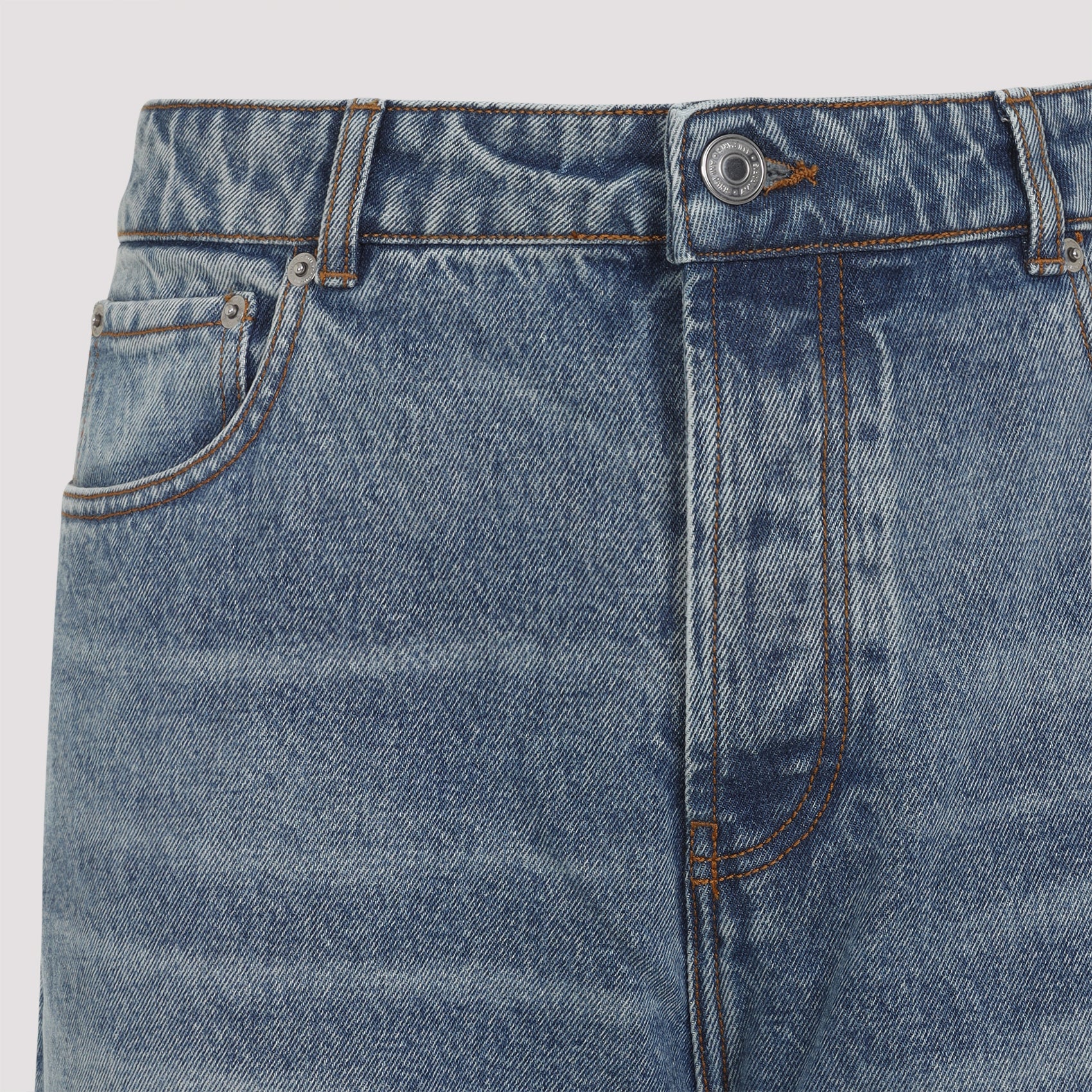 AMI PARIS Large Fit Denim Jeans for Men - Size 32