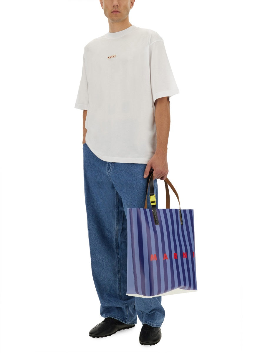 MARNI Men's Mini Logo T-Shirt - Size 48 IT