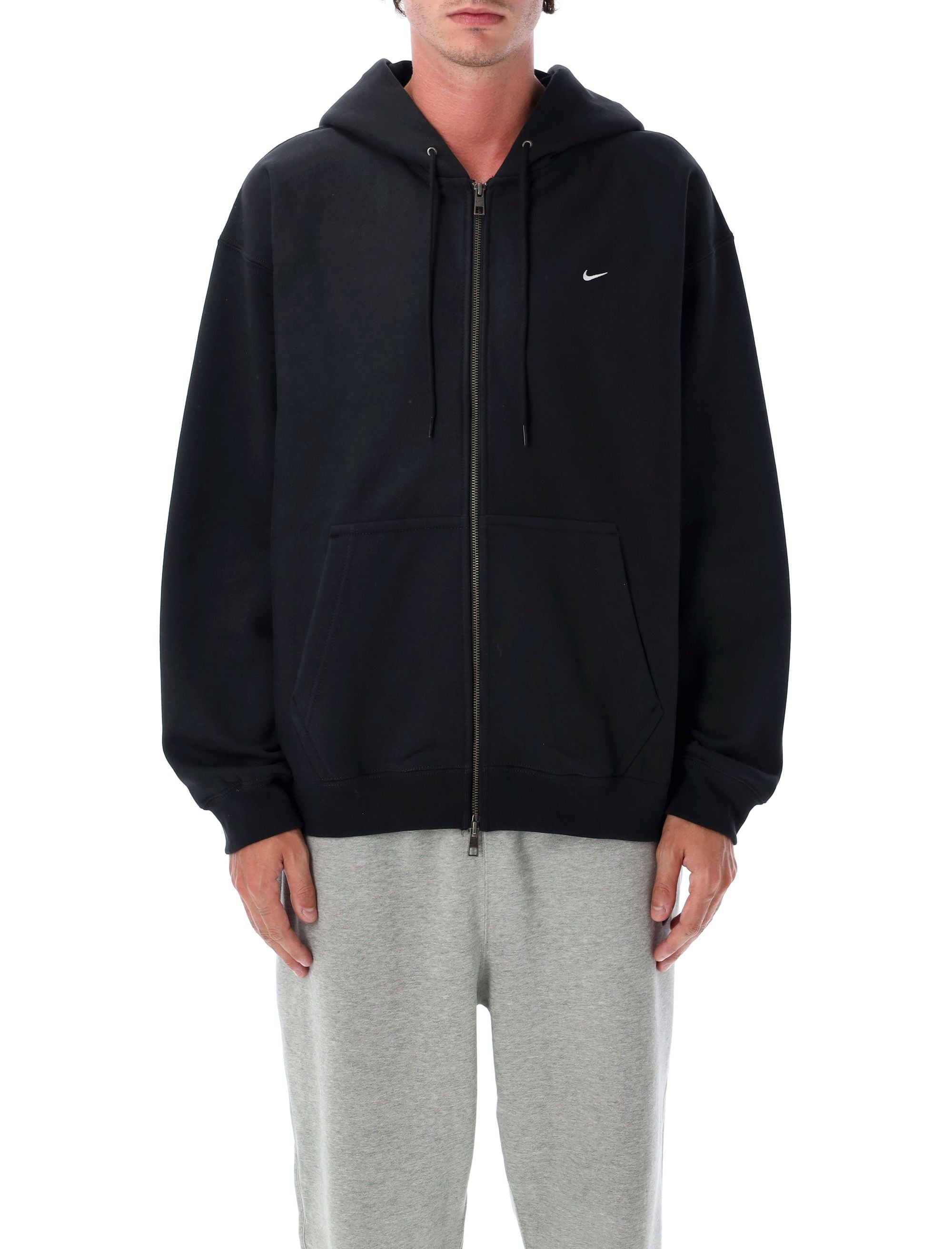 NIKE Solo Swoosh Full-Zip Hoodie - Size L