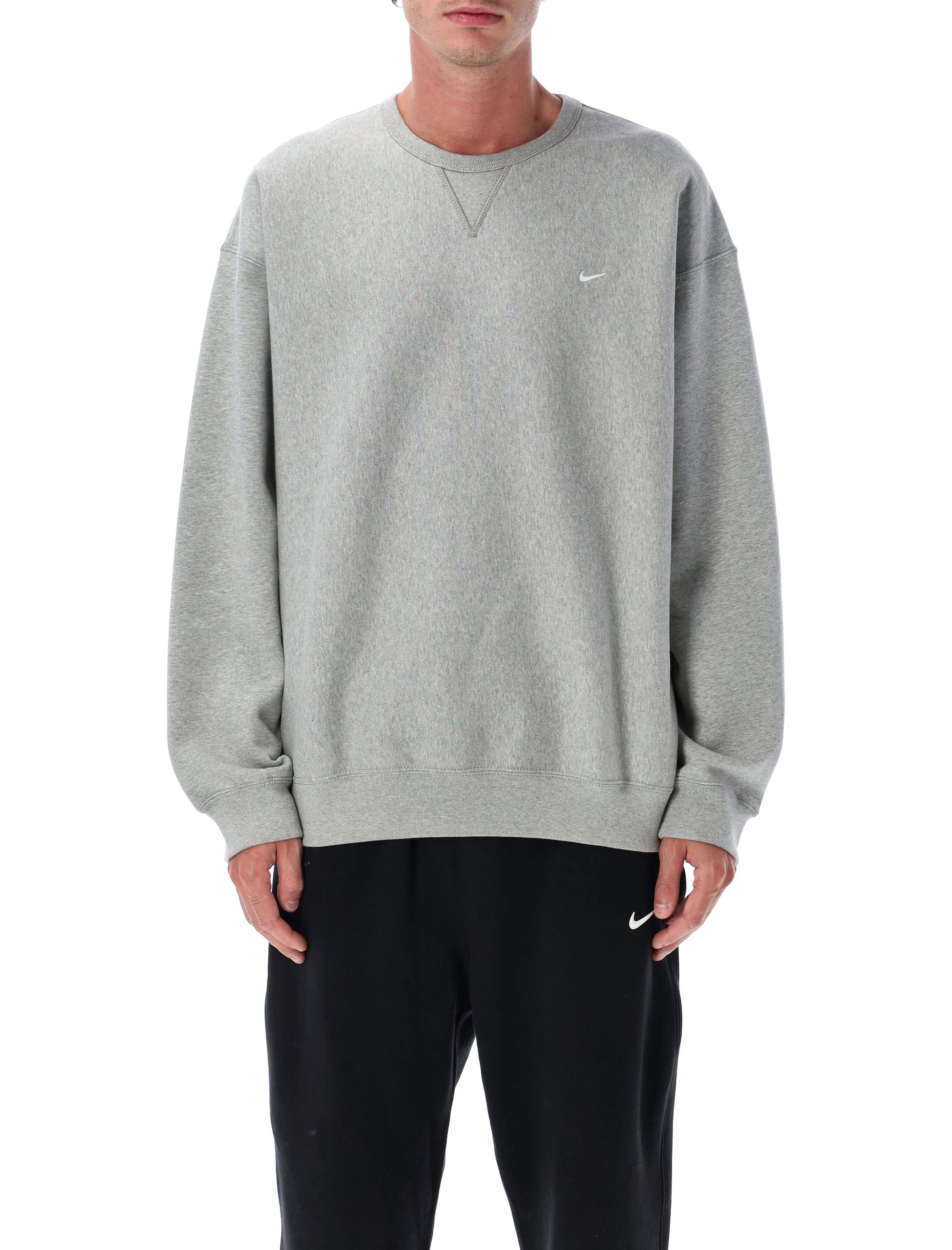 NIKE Men's Loose Fit Solo Swoosh Sweatshirt - Size L