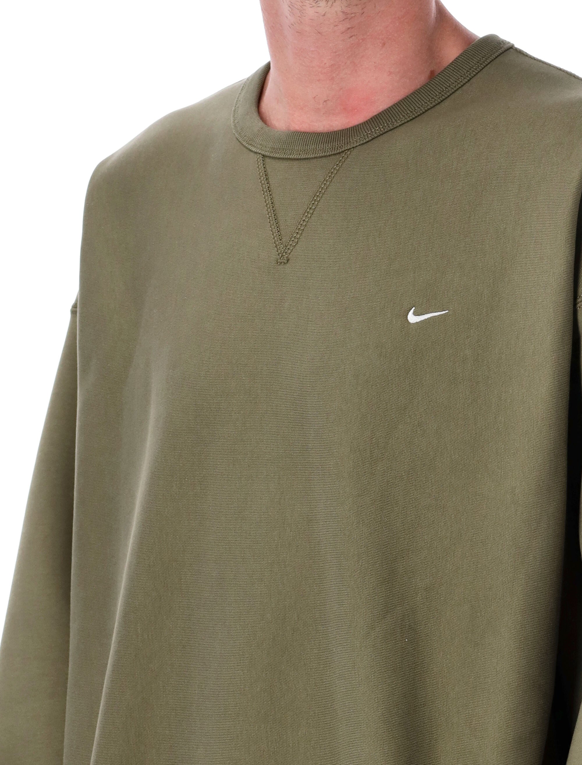 NIKE Men's Mini Swoosh Crewneck Sweatshirt - Medium