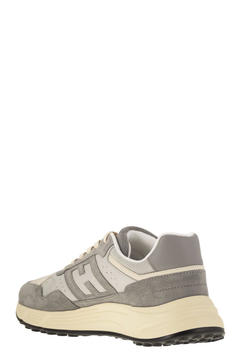 HOGAN Hyperlight Suede and Canvas Sneakers - 4.5 cm Height