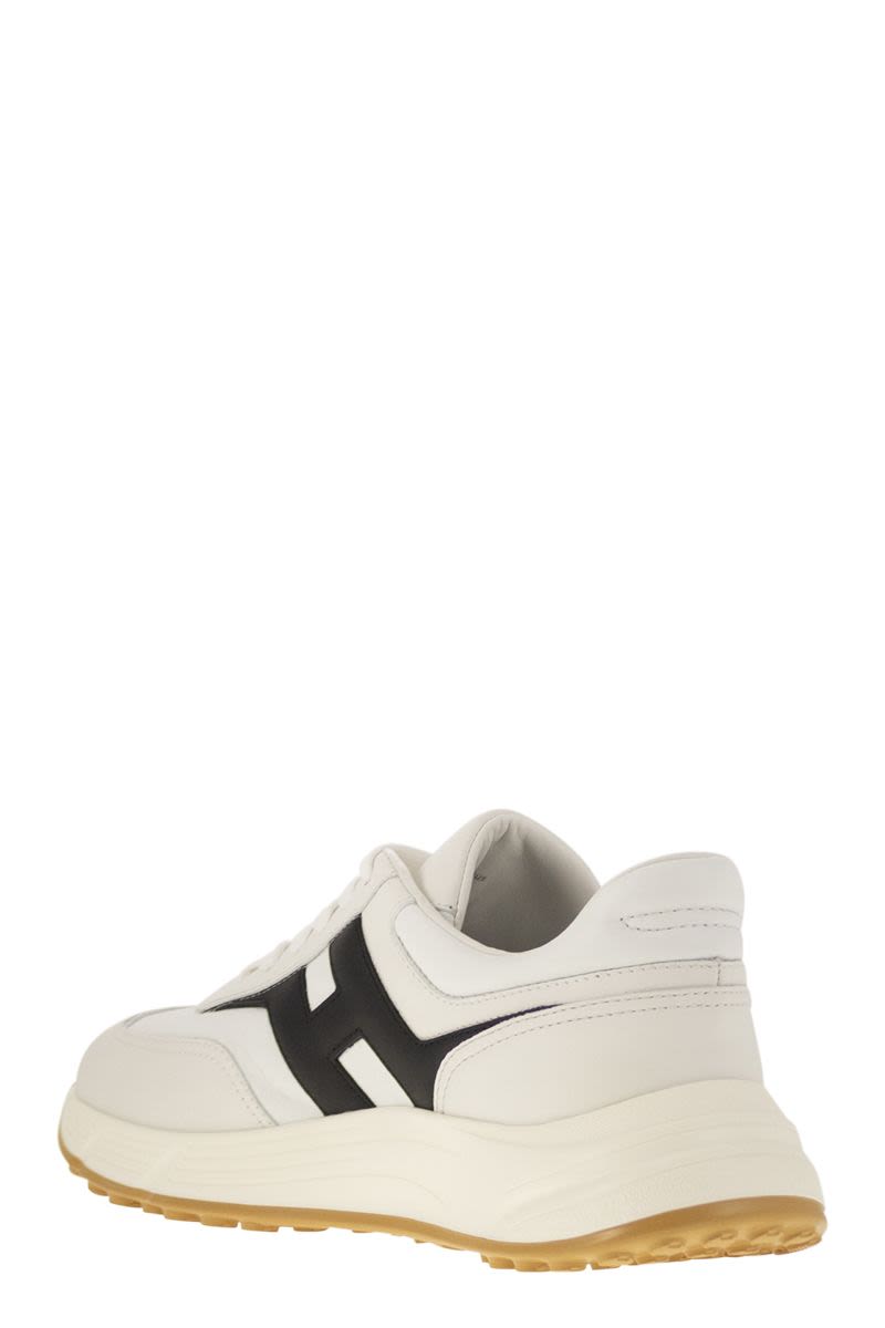 HOGAN Hyperlight Men's Leather Sneakers with Side H - Total Height: 4.5 cm