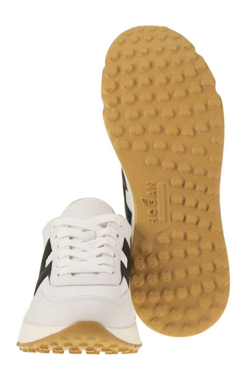 HOGAN Hyperlight Men's Leather Sneakers with Side H - Total Height: 4.5 cm
