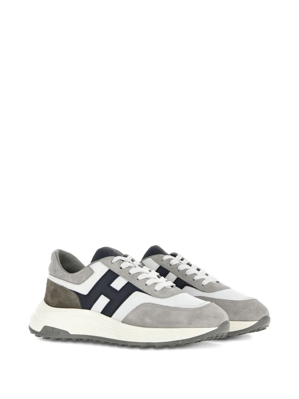 HOGAN Hyperlight Suede and Smooth Leather Sneakers