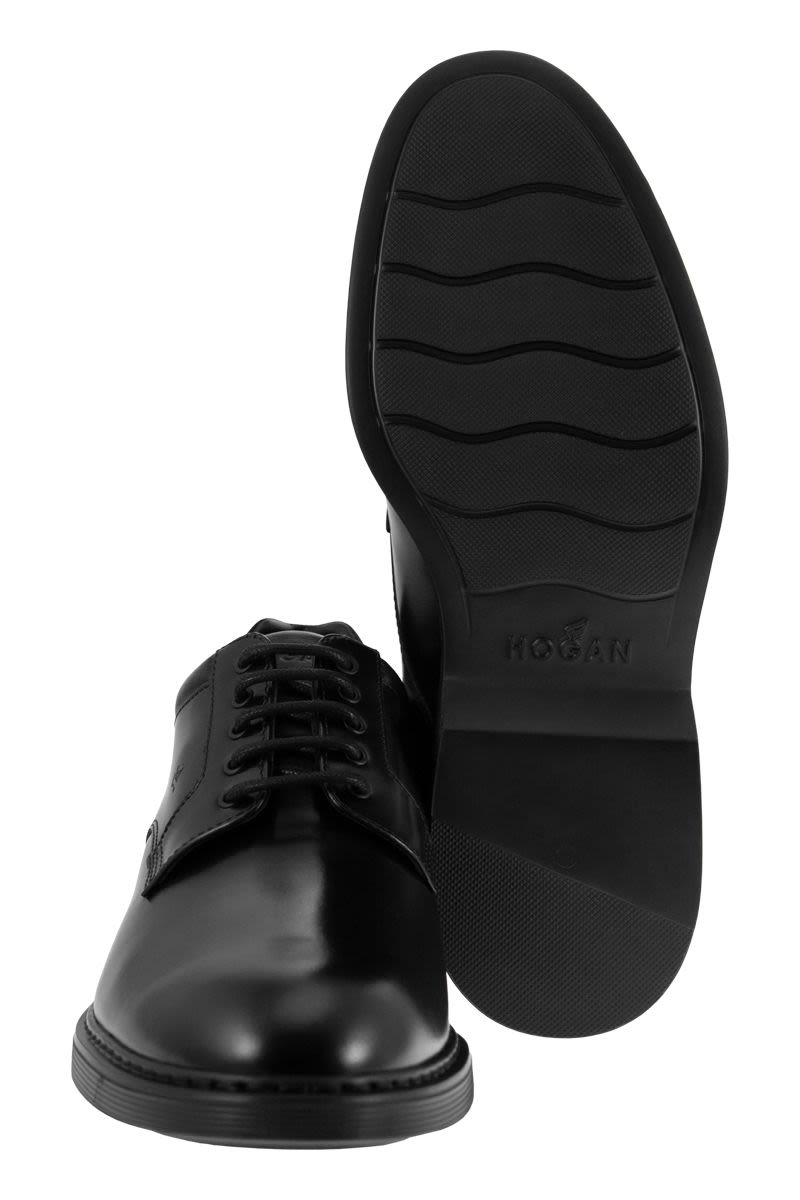 HOGAN Derby Dress Shoes Lace-Ups with Rubber Bottom