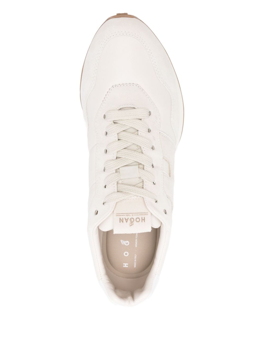 HOGAN Suede Insert Sneakers with Lace-Up Fastening