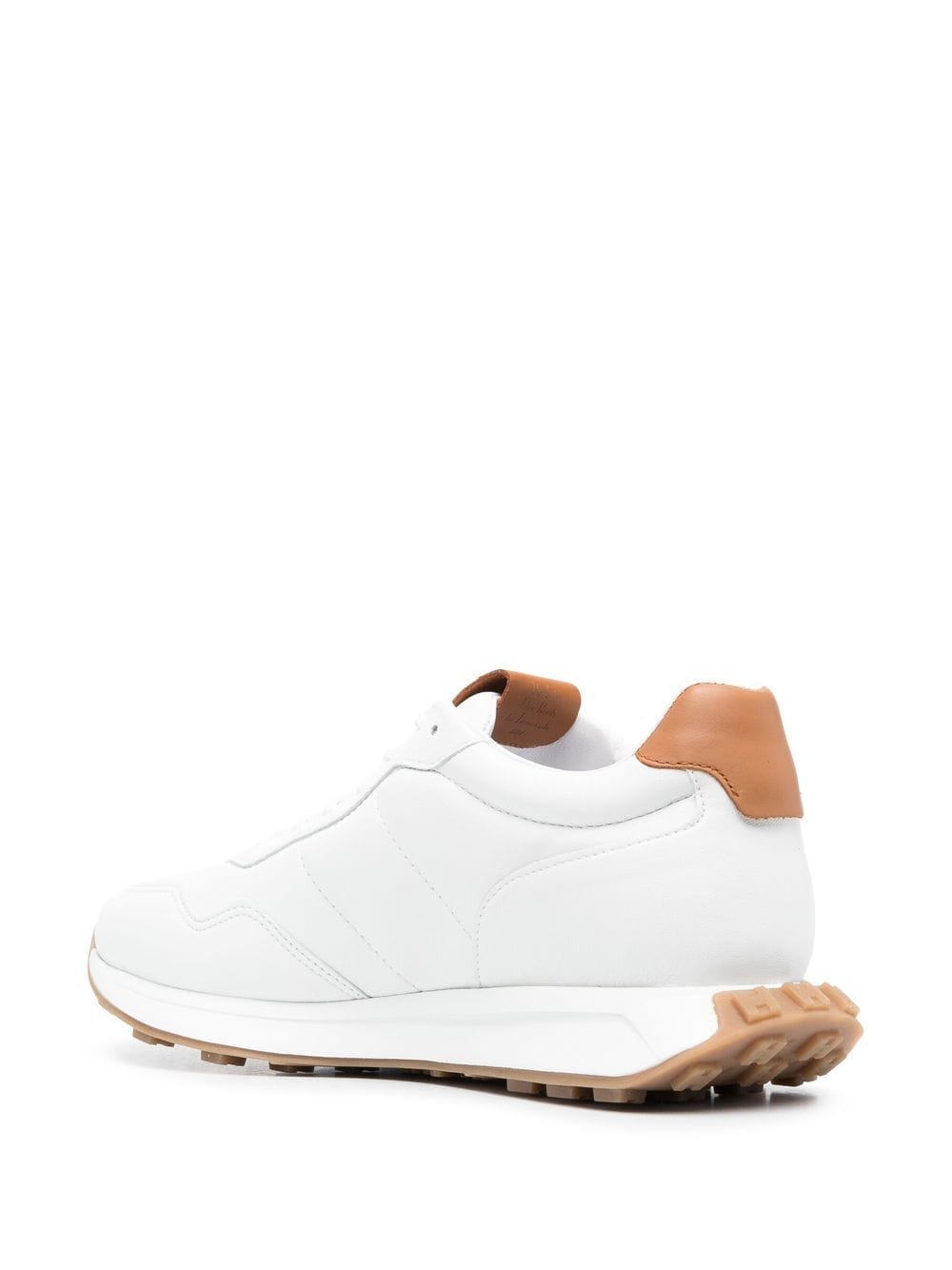 HOGAN Leather Sneaker with Contrast Detailing for Men