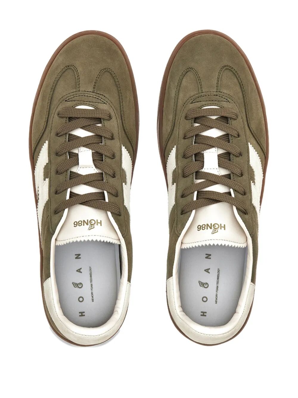 HOGAN Military-Inspired Suede Sneakers for Men