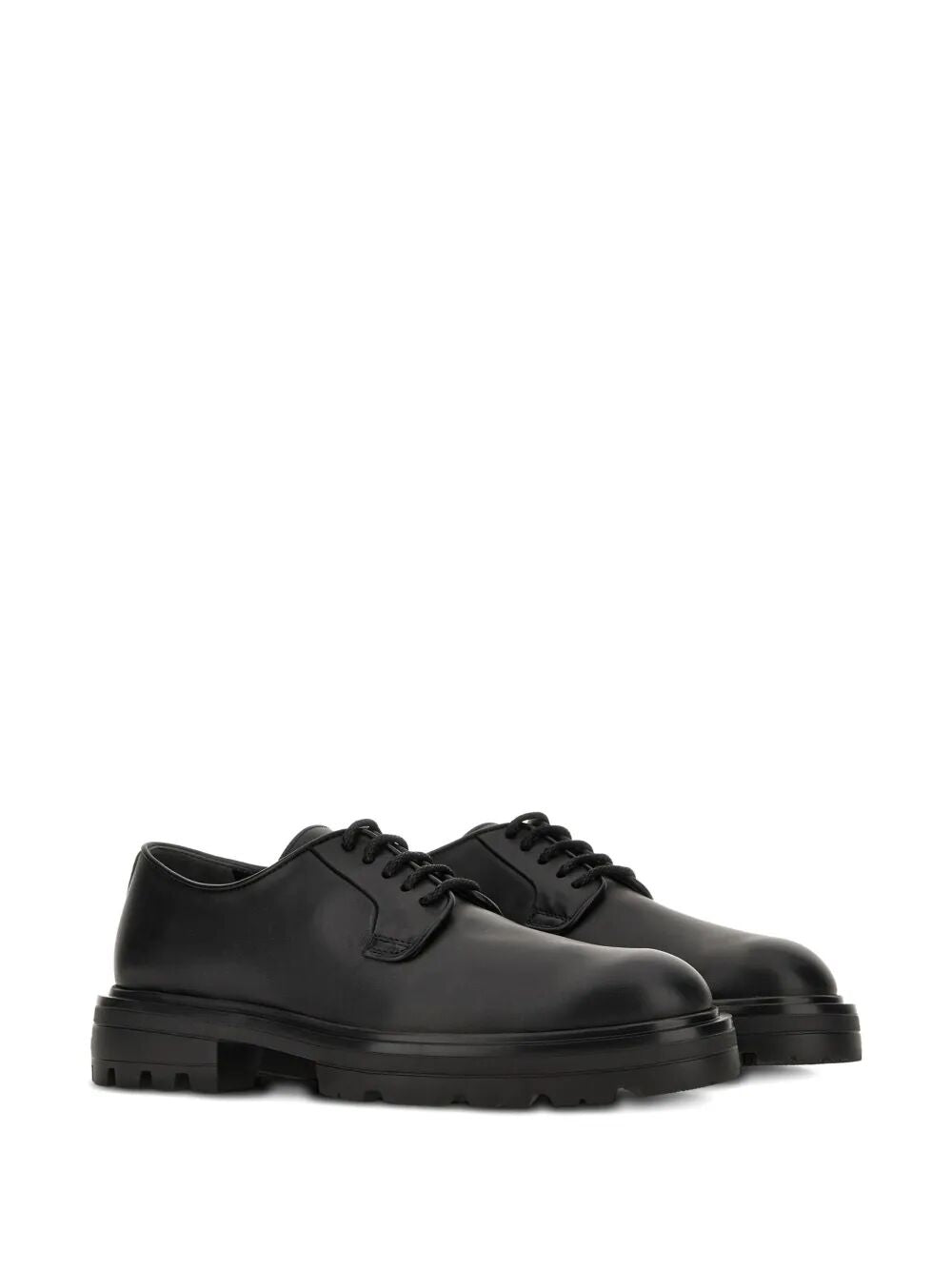 HOGAN Smooth Leather Derby Dress Shoes for Men