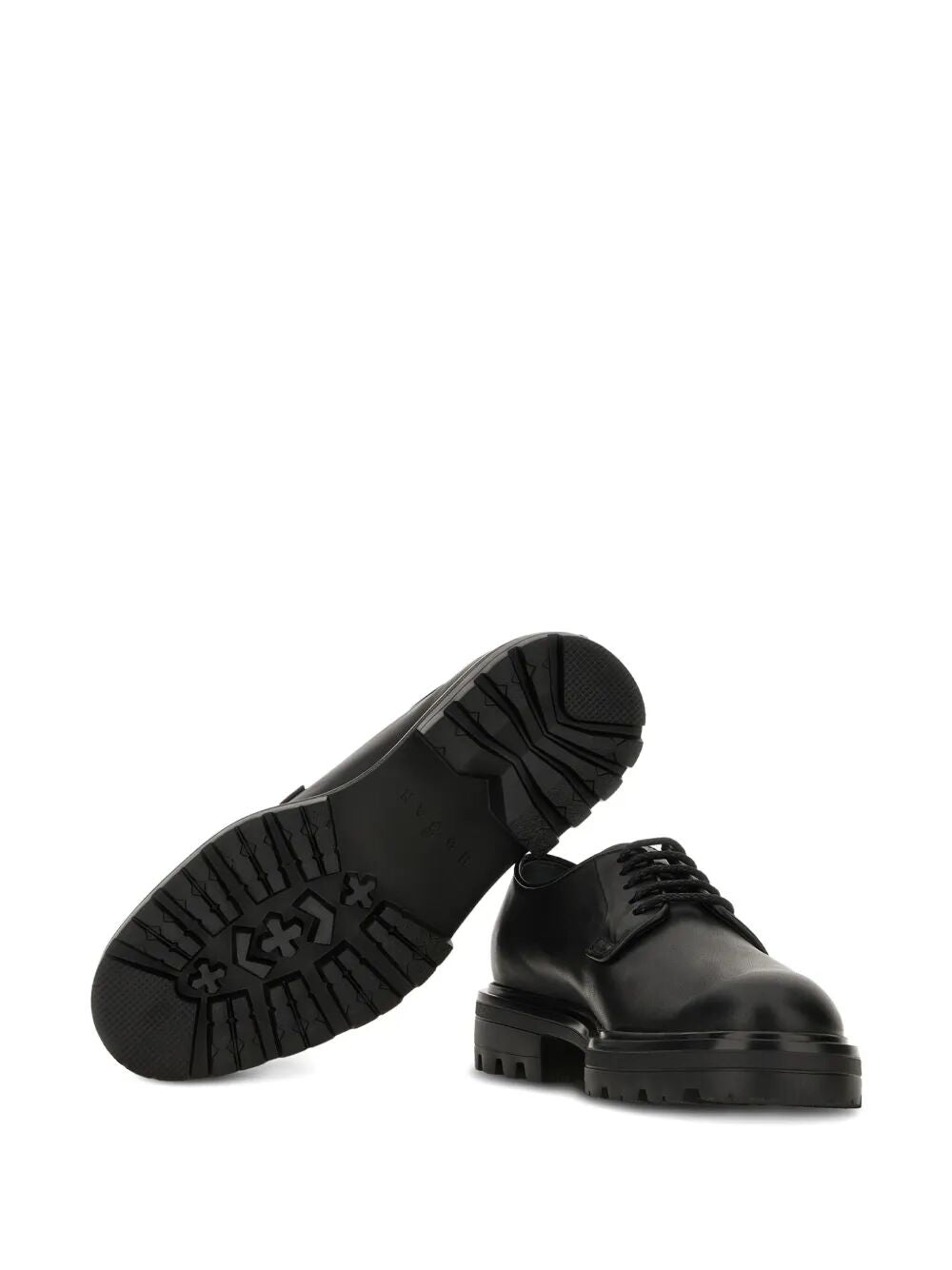 HOGAN Smooth Leather Derby Dress Shoes for Men