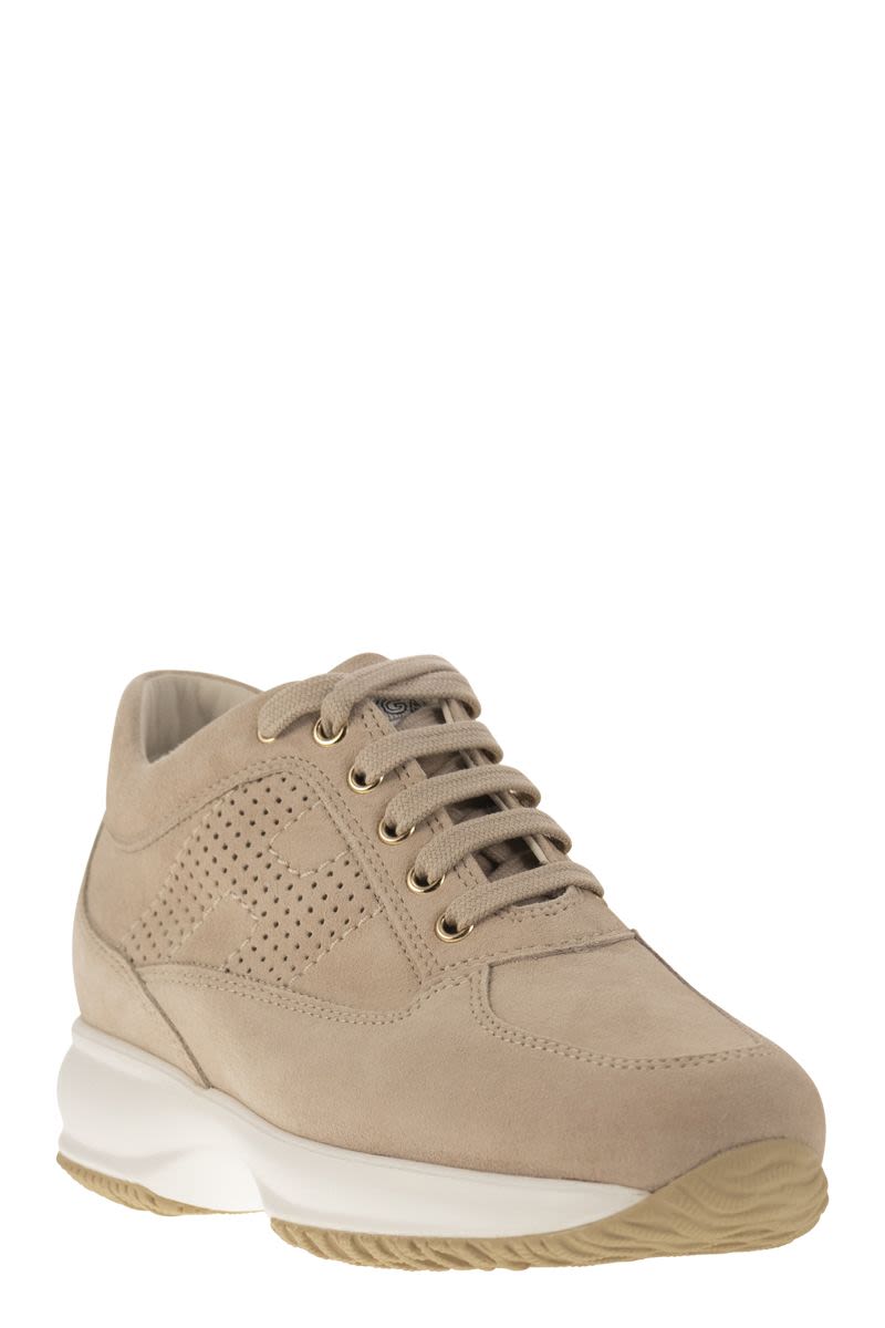 HOGAN Suede Lace Up Sneakers for Women