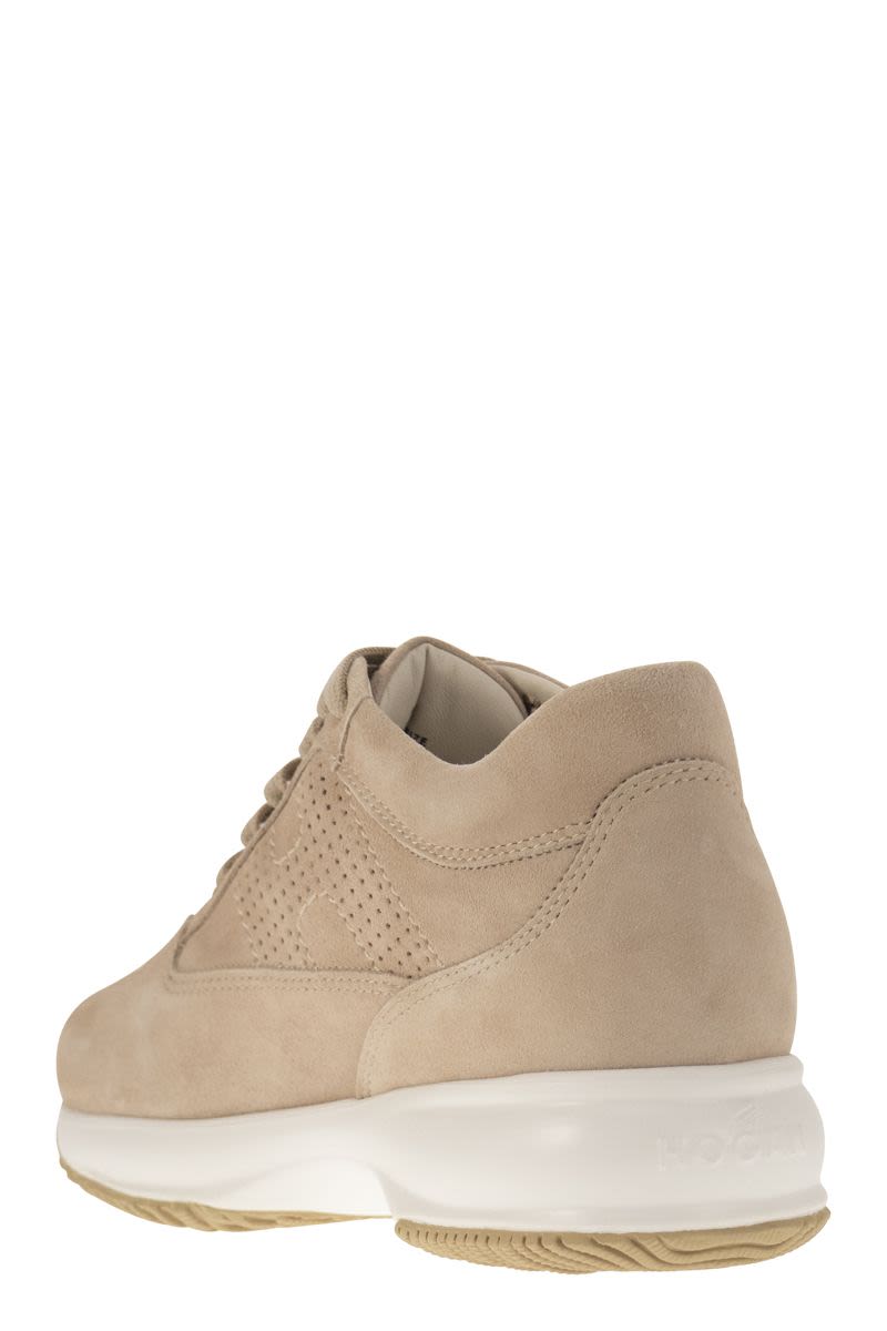 HOGAN Suede Lace Up Sneakers for Women