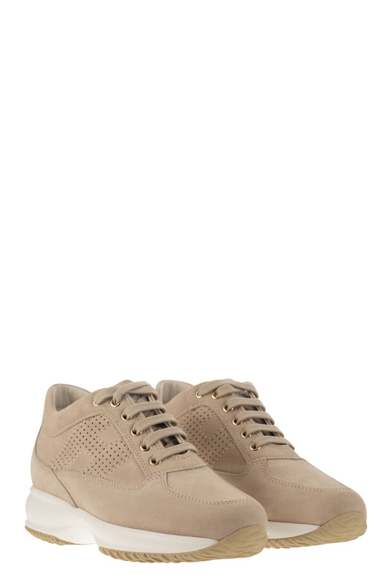 HOGAN Suede Lace Up Sneakers for Women