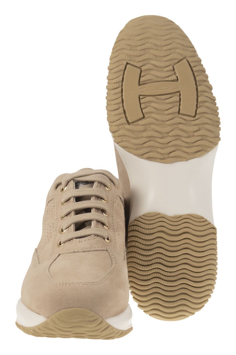HOGAN Suede Lace Up Sneakers for Women