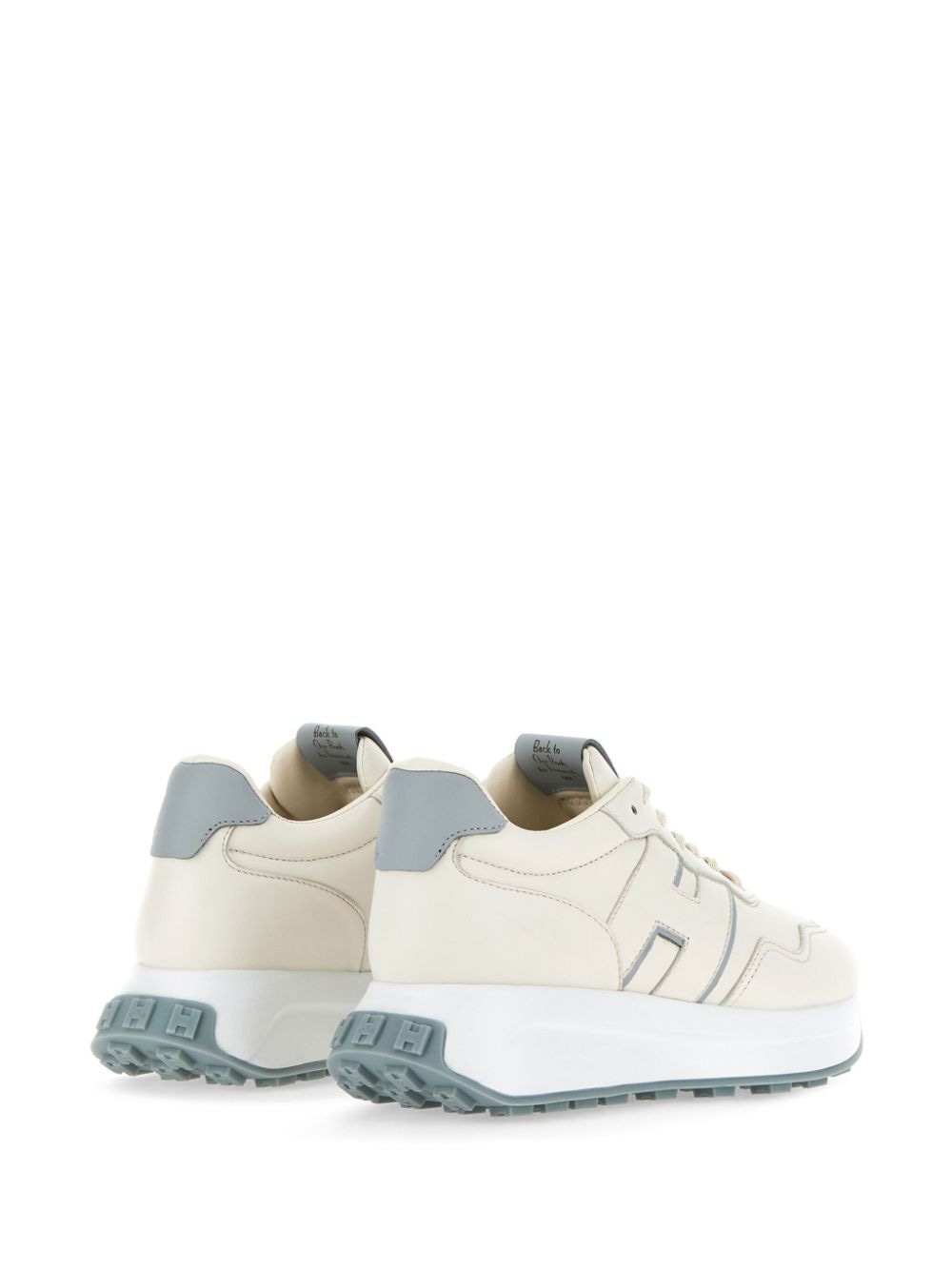 HOGAN Leather Sneakers with Memory Foam Footbed - Women's Trainers