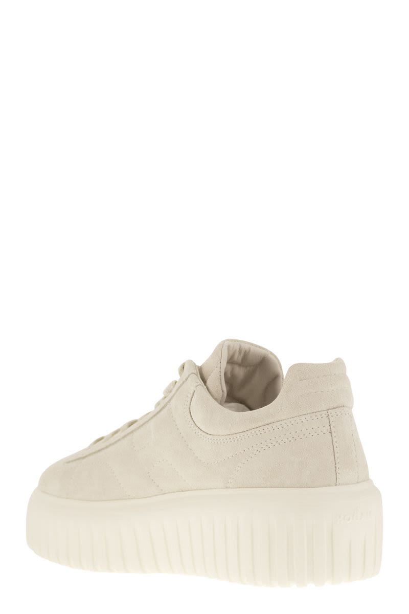 HOGAN Suede H-Striped Mini Sneakers