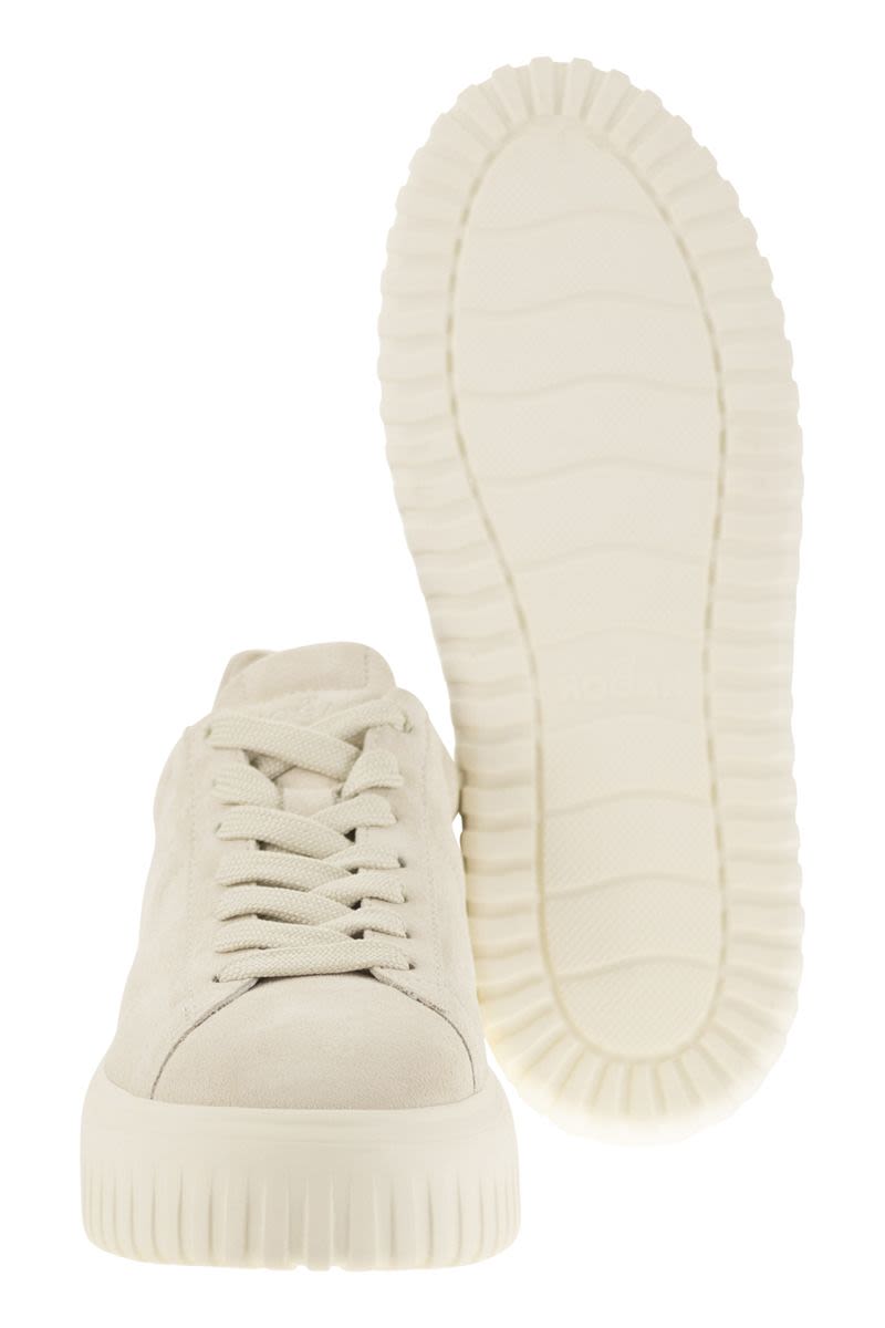 HOGAN Suede H-Striped Mini Sneakers