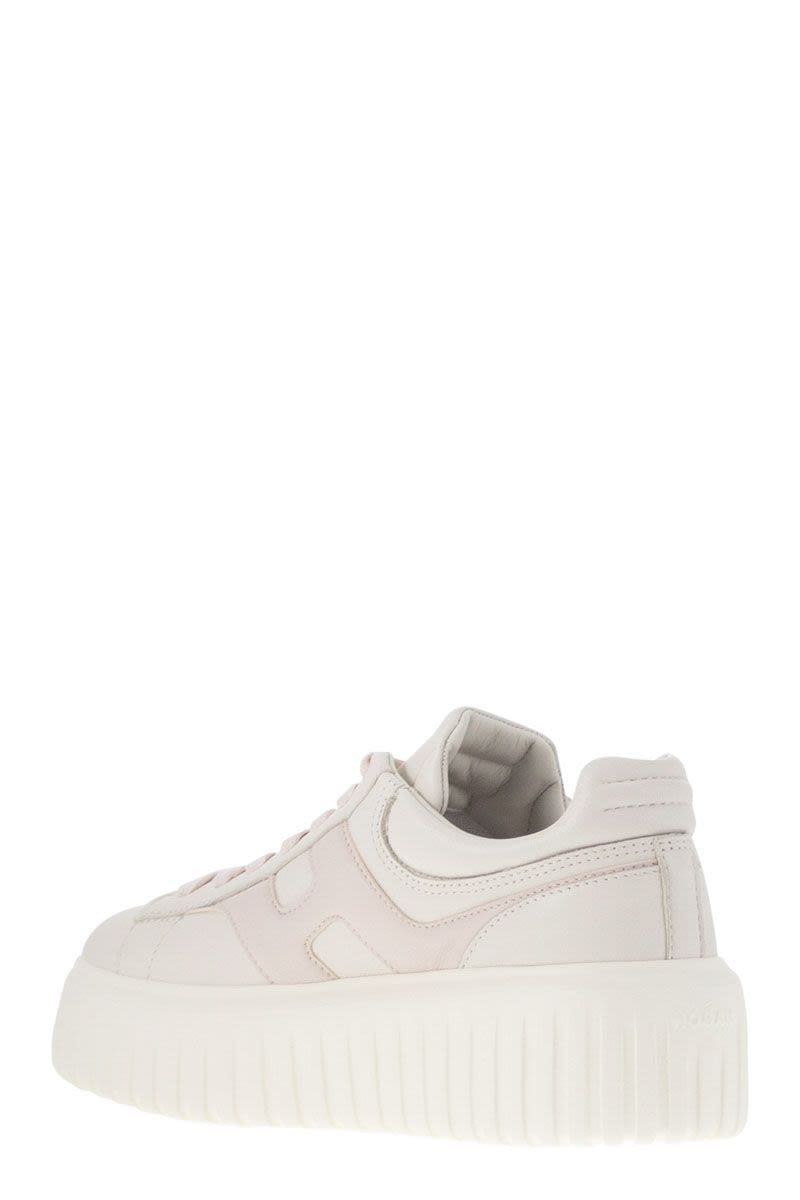 HOGAN Two-Tone Nappa Leather H-Striped Sneakers for Women
