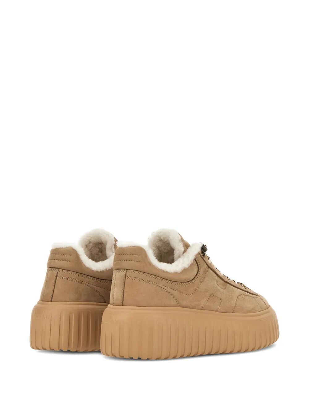 HOGAN Shearling-Lined Suede Sneakers for Women
