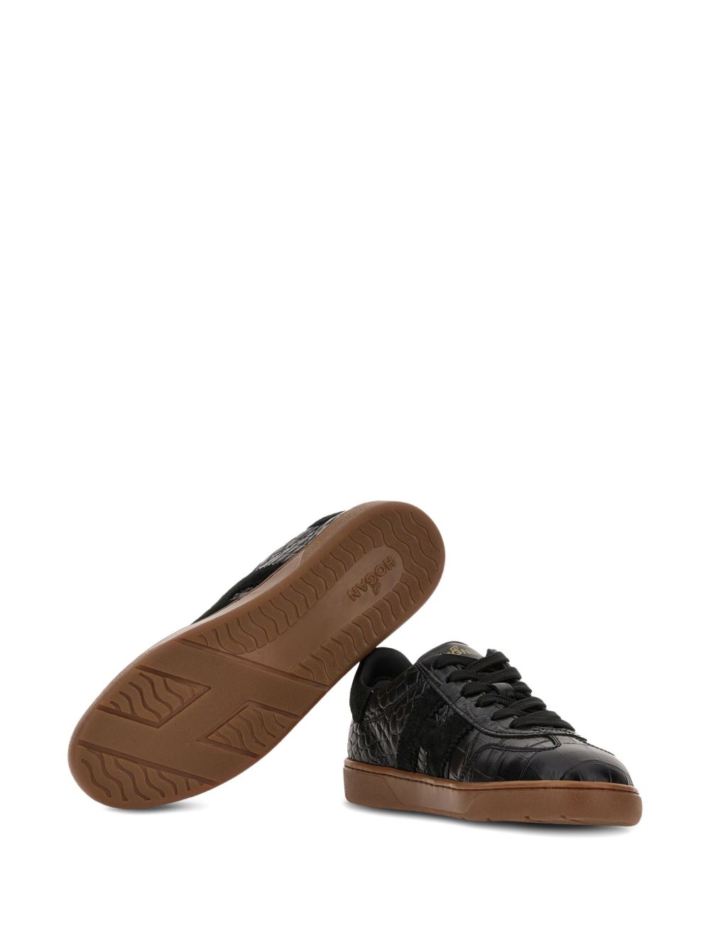 HOGAN Logo Patch Lace-Up Sneakers for Women