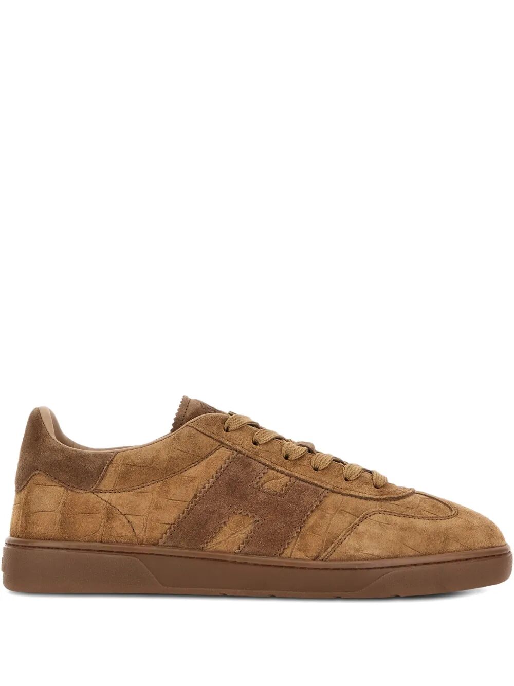 HOGAN Cool Crocodile Effect Suede Sneakers for Women