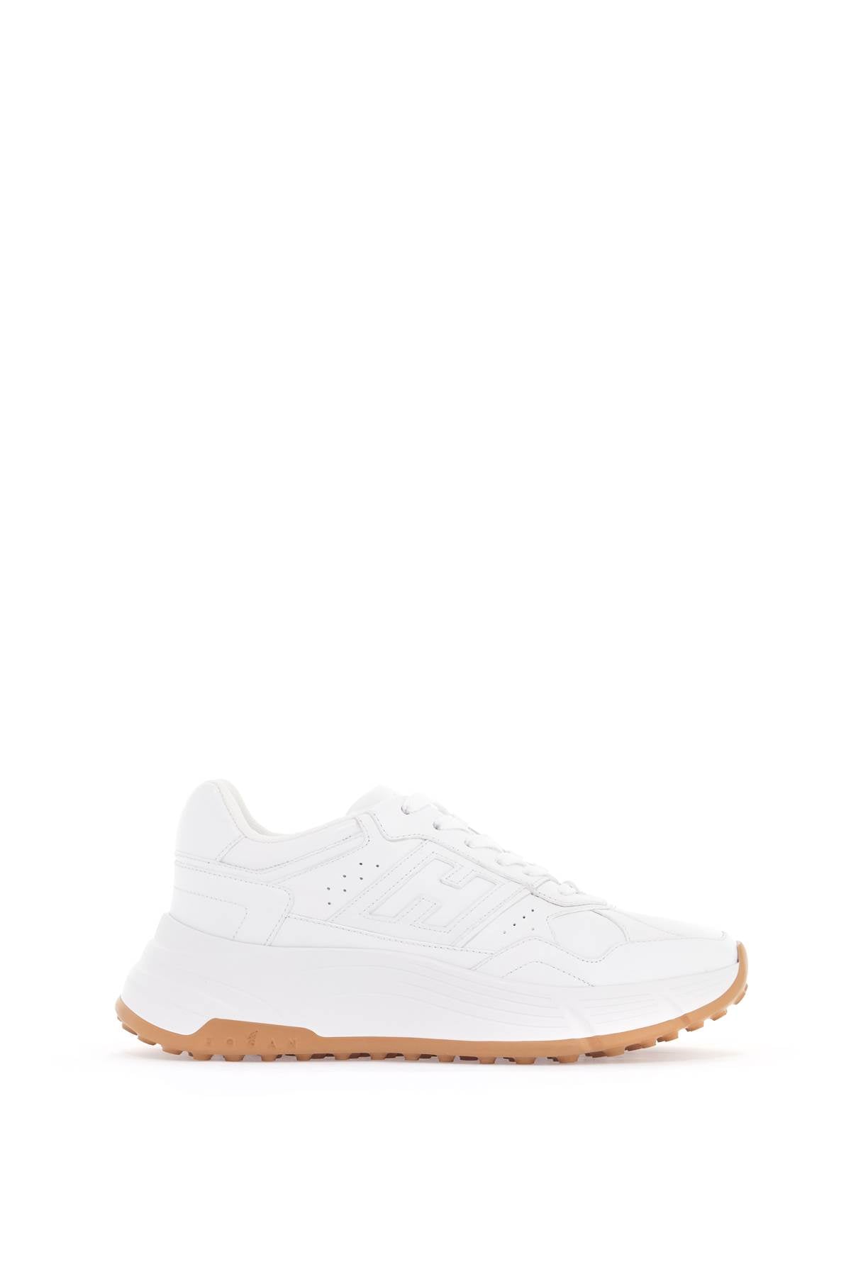 HOGAN Elevated Women's Leather Trainers with Platform Height