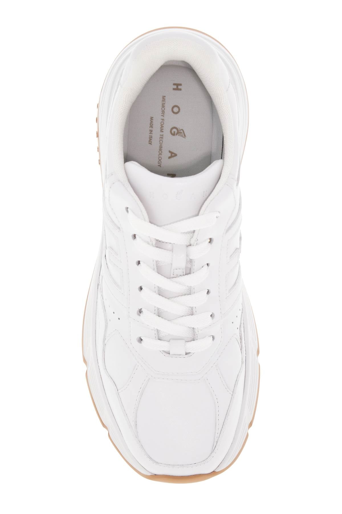 HOGAN Elevated Women's Leather Trainers with Platform Height
