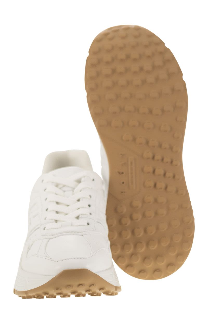 HOGAN Elevated Women's Leather Trainers with Platform Height