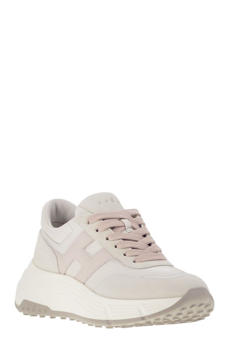 HOGAN High-Fashion Hi-Fi Trainers with Side H - 6.5 cm Elevation