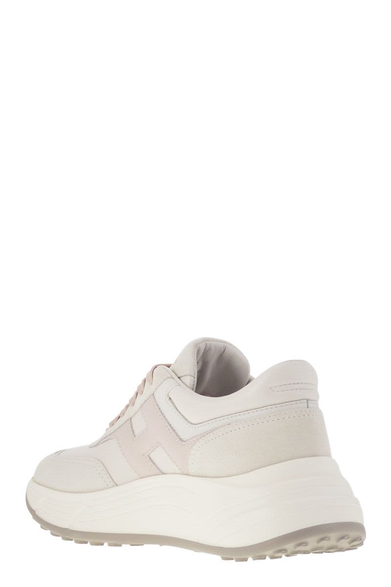 HOGAN High-Fashion Hi-Fi Trainers with Side H - 6.5 cm Elevation