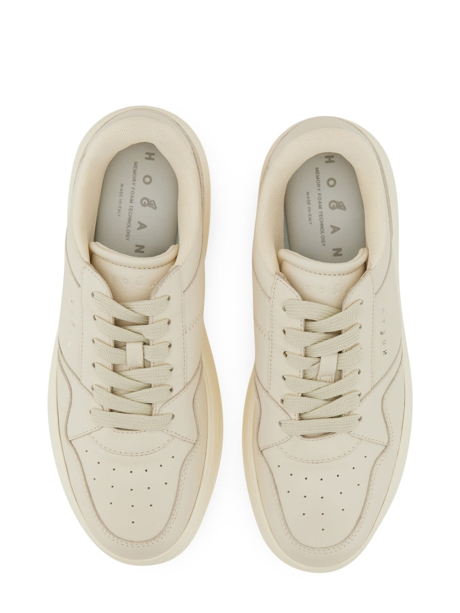 HOGAN Women's Premium Leather Skyscraper Sneakers