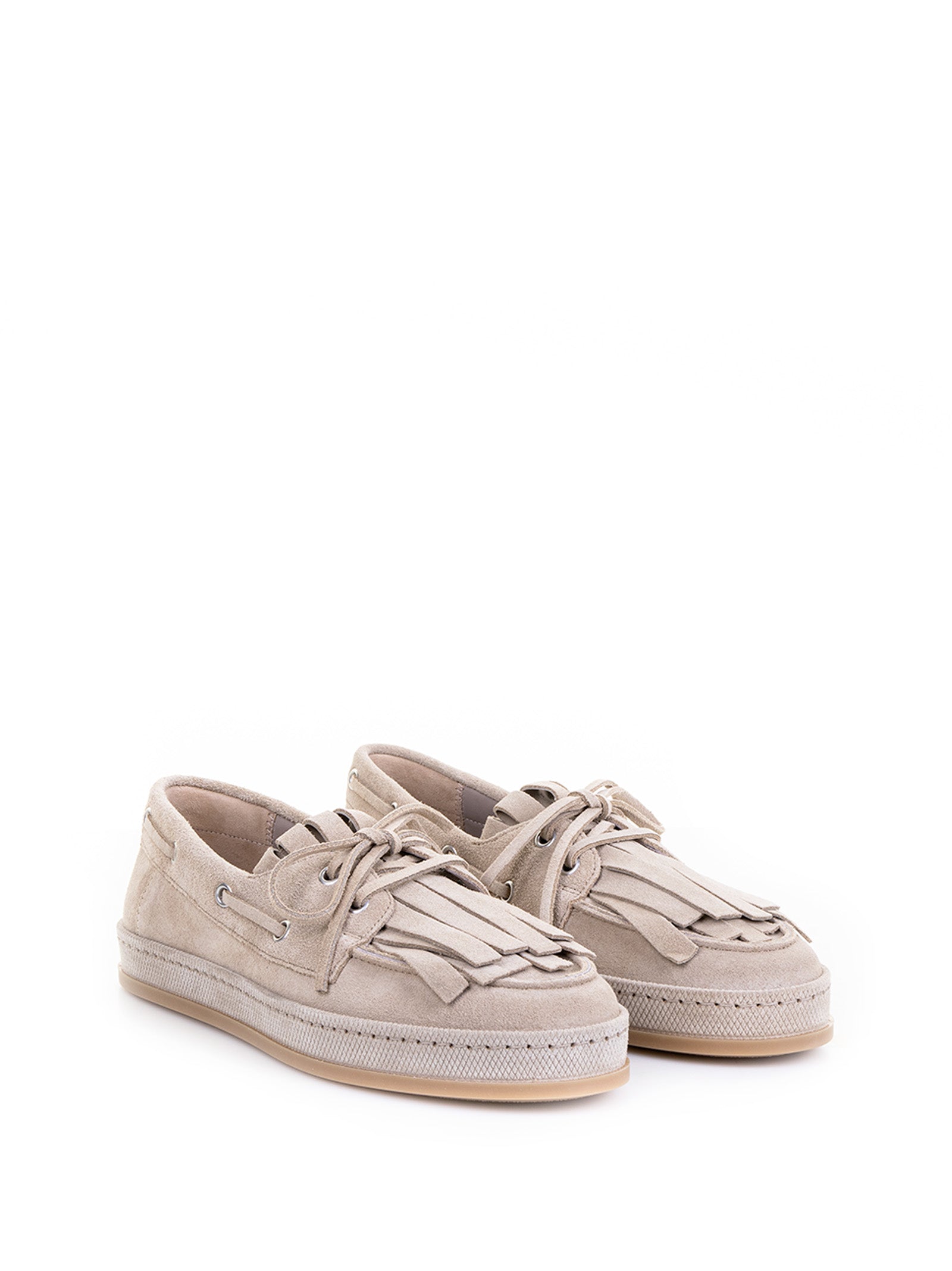 HOGAN Fringe Detail Boat Shoes for Women