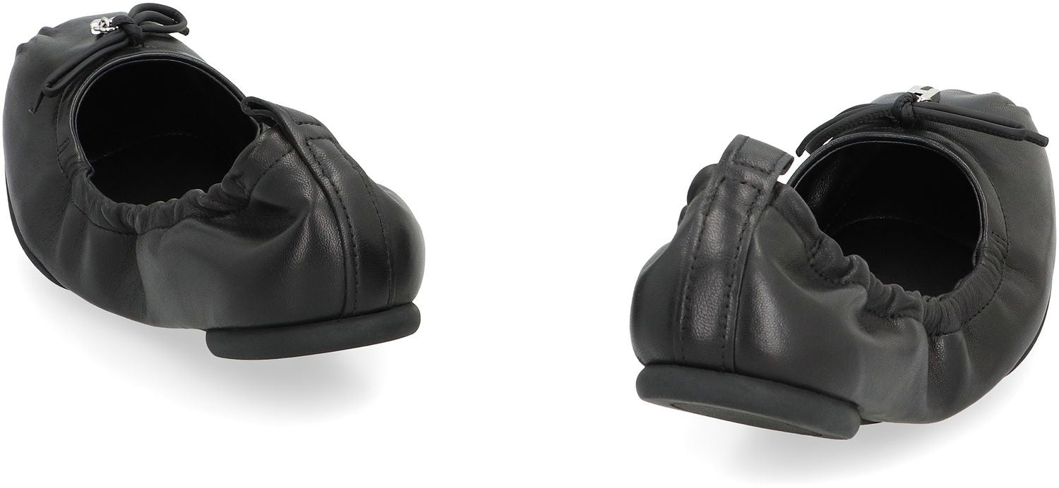 HOGAN H684 Leather Ballet Flats