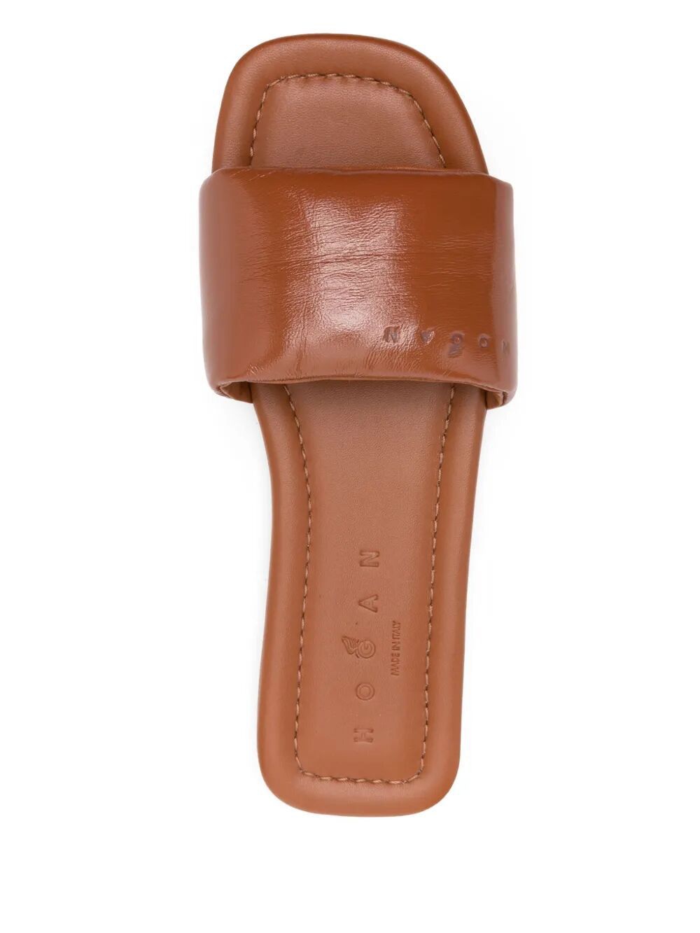 HOGAN Leather Slide Sandals for Women