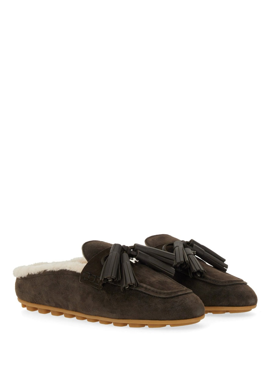 HOGAN Luxurious Suede Slip-on Loafer for Women