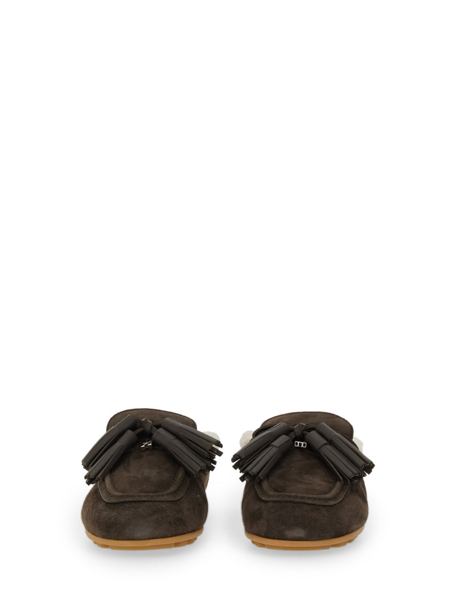 HOGAN Luxurious Suede Slip-on Loafer for Women