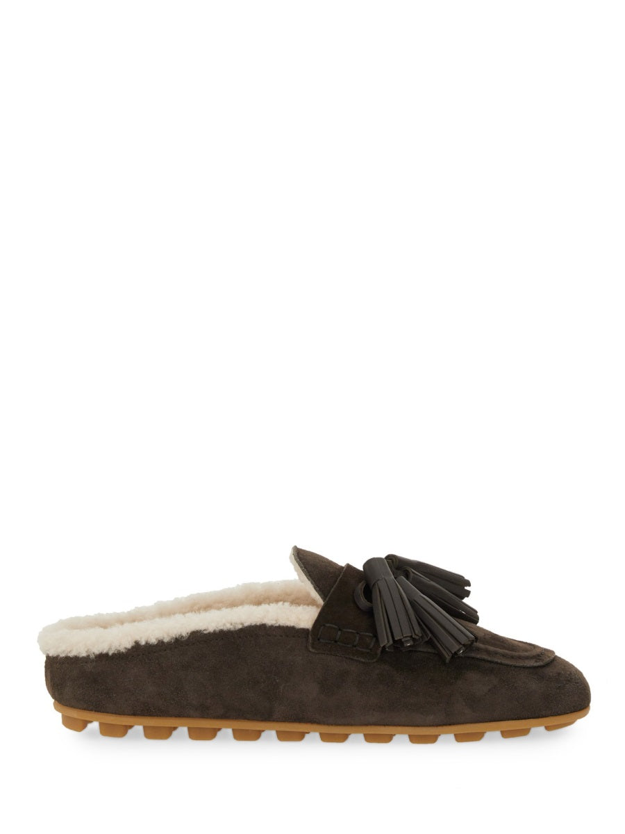 HOGAN Luxurious Suede Slip-on Loafer for Women