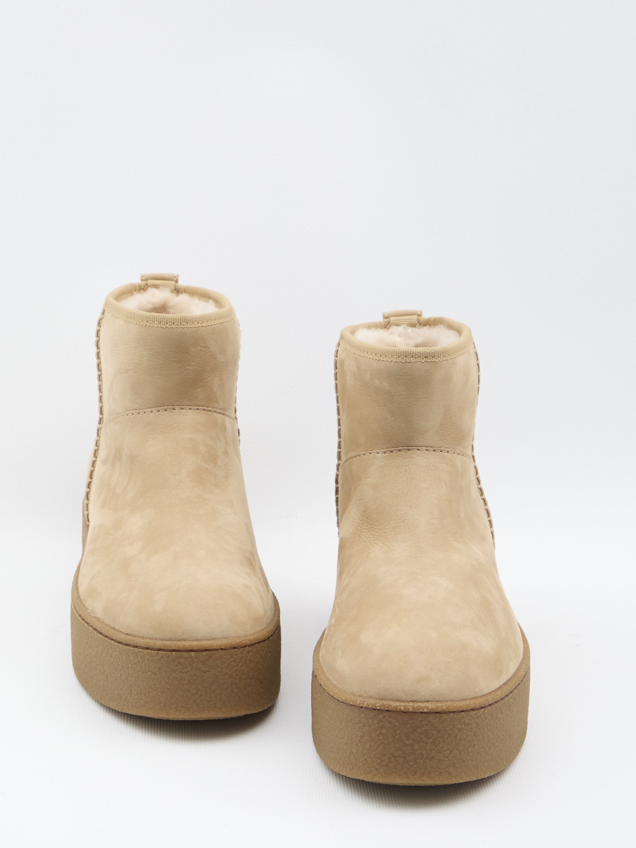 HOGAN Shearling Ankle Boots - 4 cm Sole Height