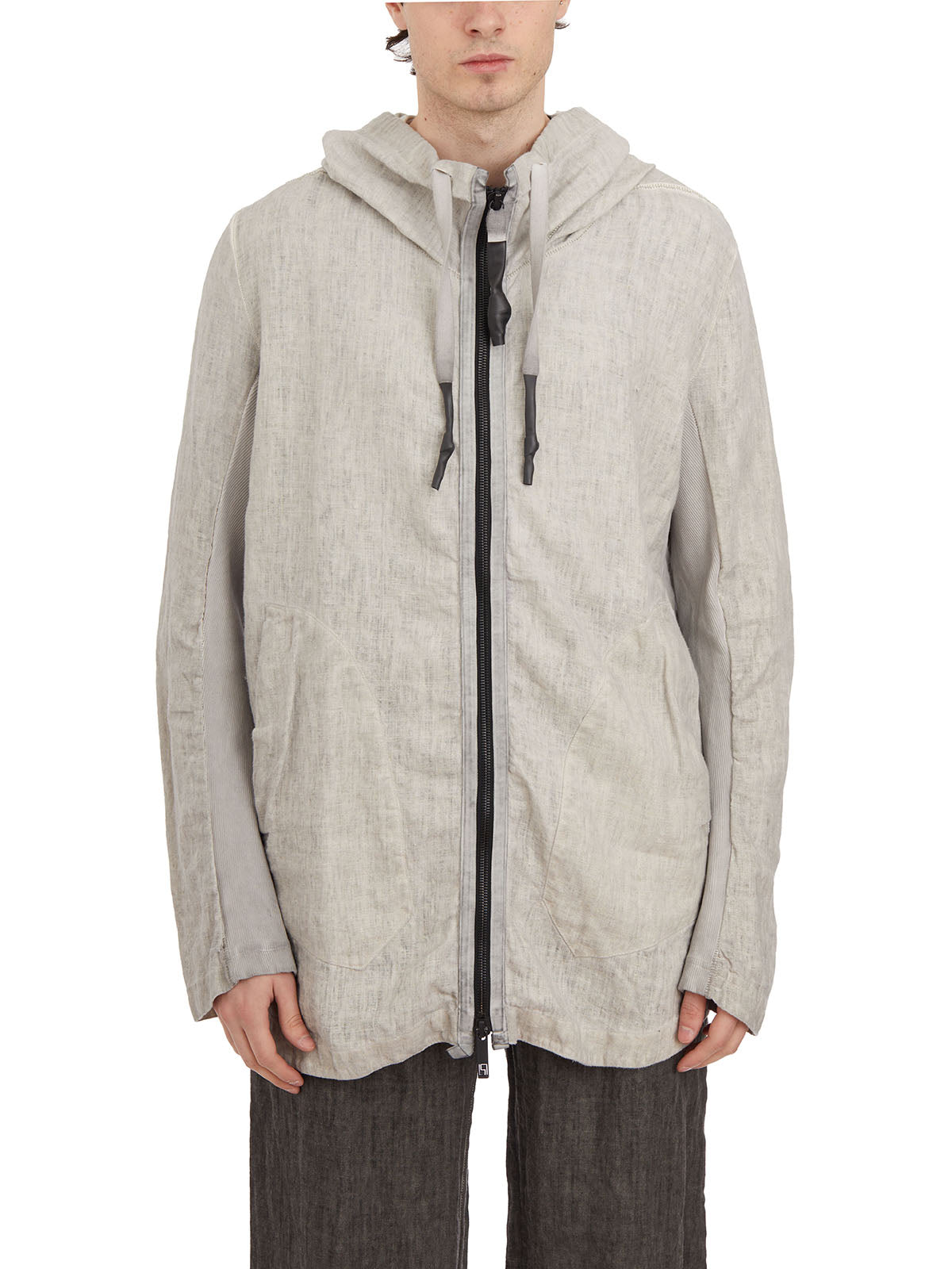 ISAAC SELLAM Men's Hoodie Sweatshirt with Front Zip and Side Pockets - Medium