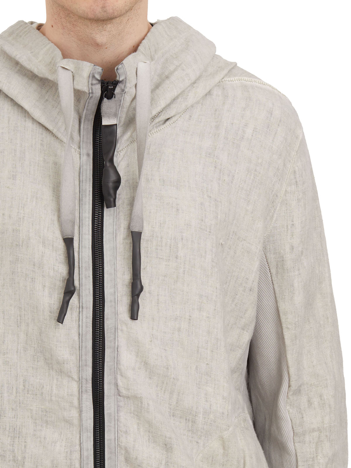 ISAAC SELLAM Men's Hoodie Sweatshirt with Front Zip and Side Pockets - Medium