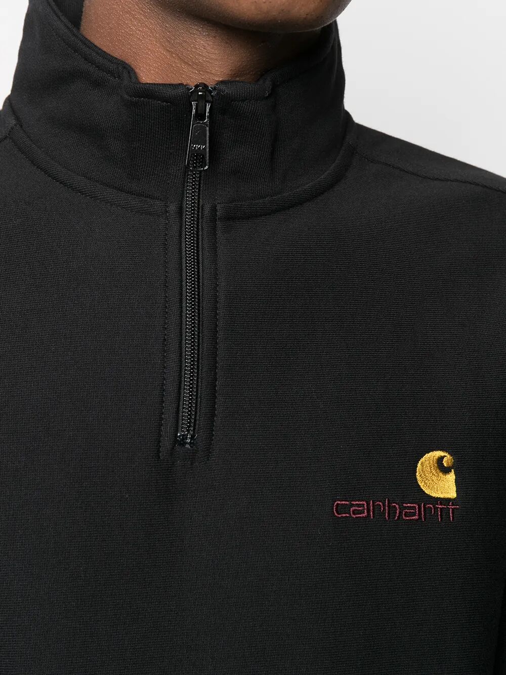 CARHARTT WIP Half Zip American Script Sweatshirt for Men