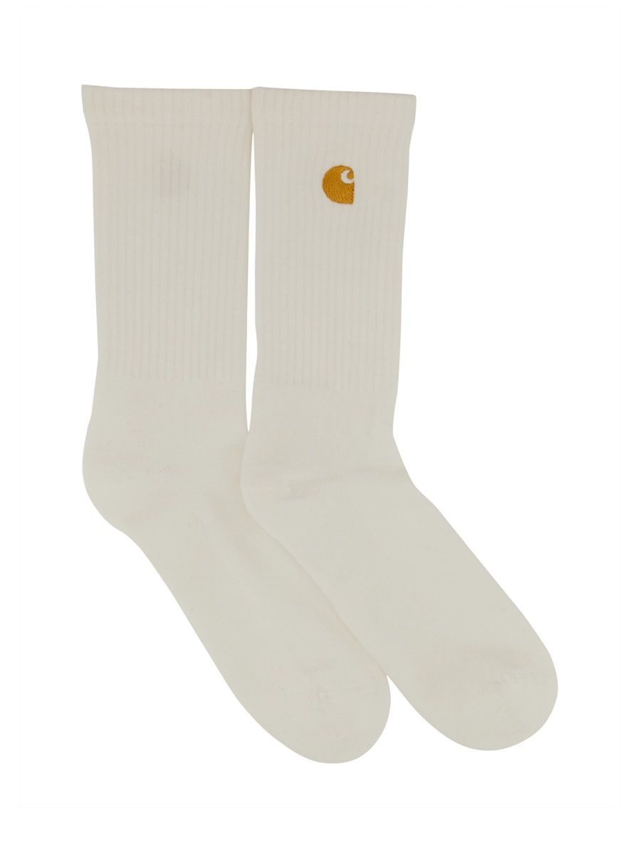CARHARTT WIP High-Top Socks with Embroidered Logo