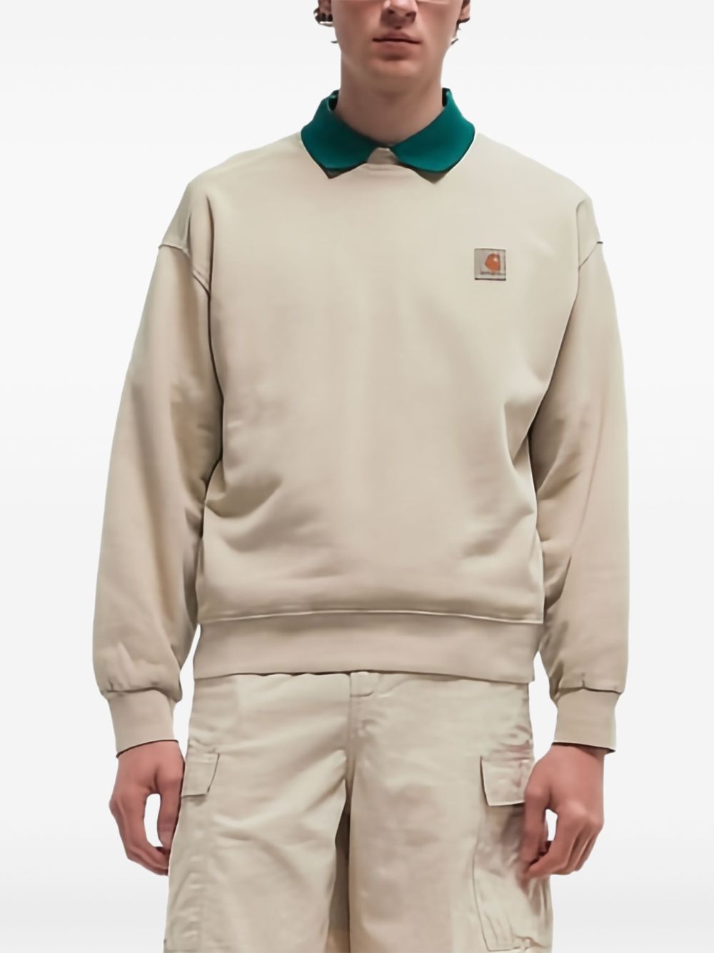 CARHARTT WIP Logo Patch Crewneck Sweatshirt for Men - Fall/Winter 2025