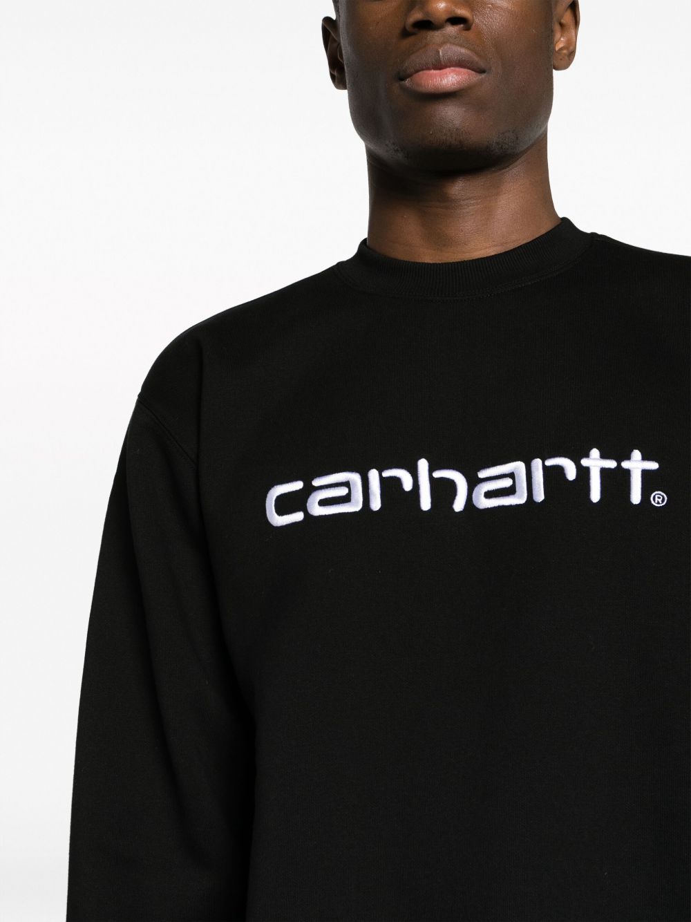 CARHARTT WIP Logo Cotton Crewneck Sweatshirt - Men's
